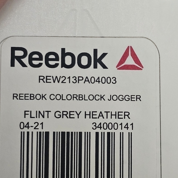 New Reebok women color block fleece Jogger Size M - Picture 8 of 8